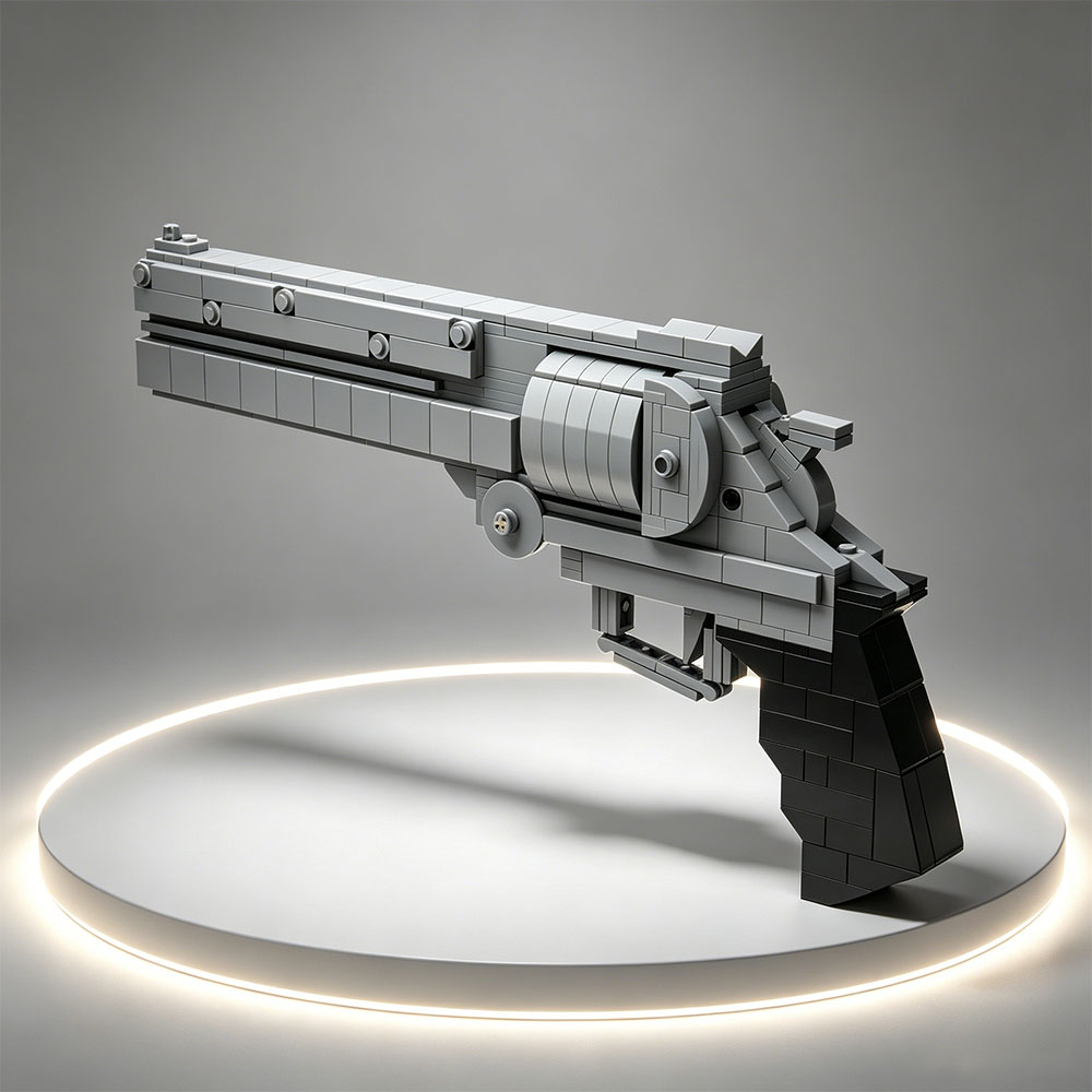 Model Kit Revolver - MOC Bouwstenen Klein Deeltjespistool Model Creatief