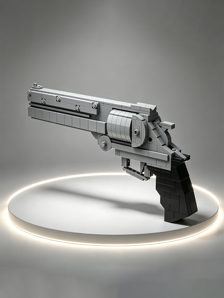 Model Kit Revolver - MOC Nieuw Revolver Modelbouwpakket Creatieve Pistool