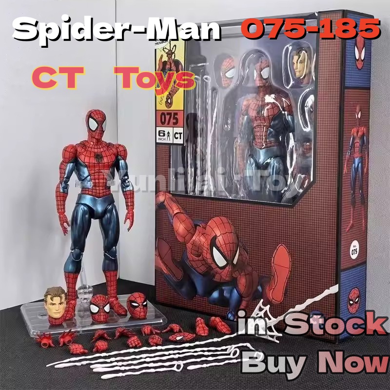 Model Kit Spiderman - CT Toys Mafex 075 Spiderman Actionfiguur