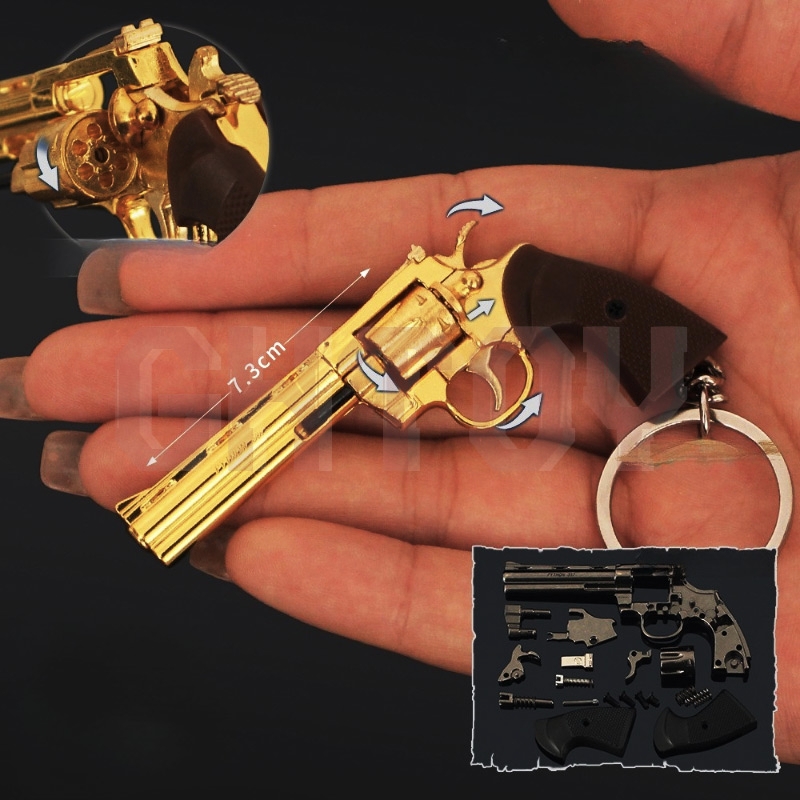 Model Kit Revolver - 7.3 cm/2.87in Mini Legering Kleine Pistool
