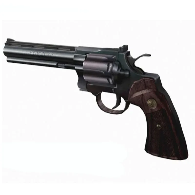 Model Kit Revolver - 1:1 Revolver Python Gun 3D-papiermodel DIY