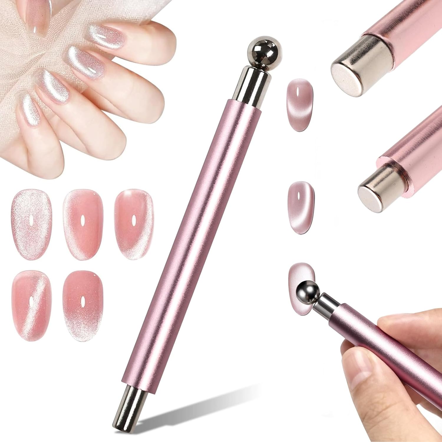 Sanding Stick Set - 1/2 Stuks Cat Eye Magnetische Bal