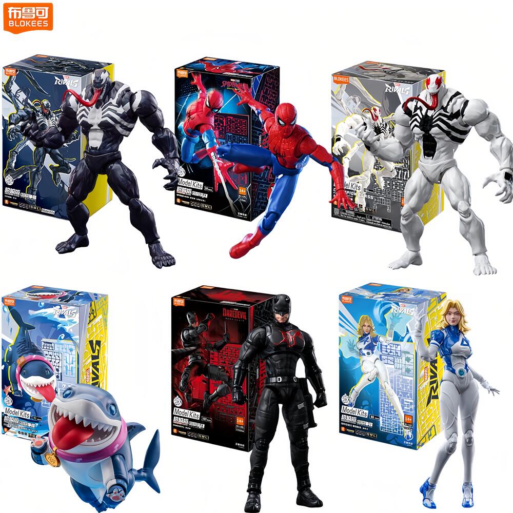 Model Kit Spiderman - Blokees Spider-Man Anti-Venom Daredevil Actiefiguur Gloednieuw