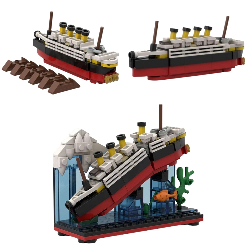 Model Kit Titanic - Titanic Break In Half Met Case