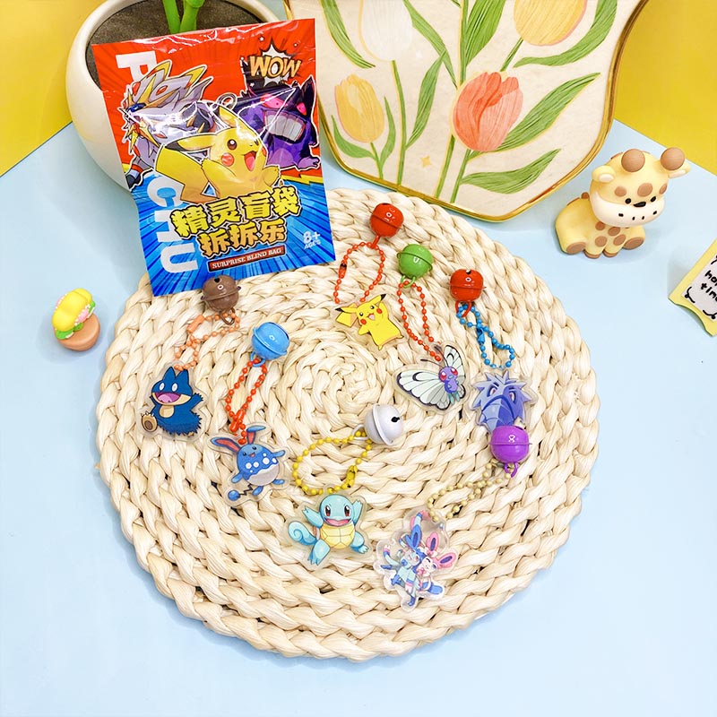Model Kit Pokemon - 32 stuks/doos Pokémon Blind Bag sleutelhanger