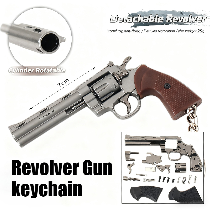 Model Kit Revolver - Nieuwe 1:3 Schaal Afneembare Metalen Pistool
