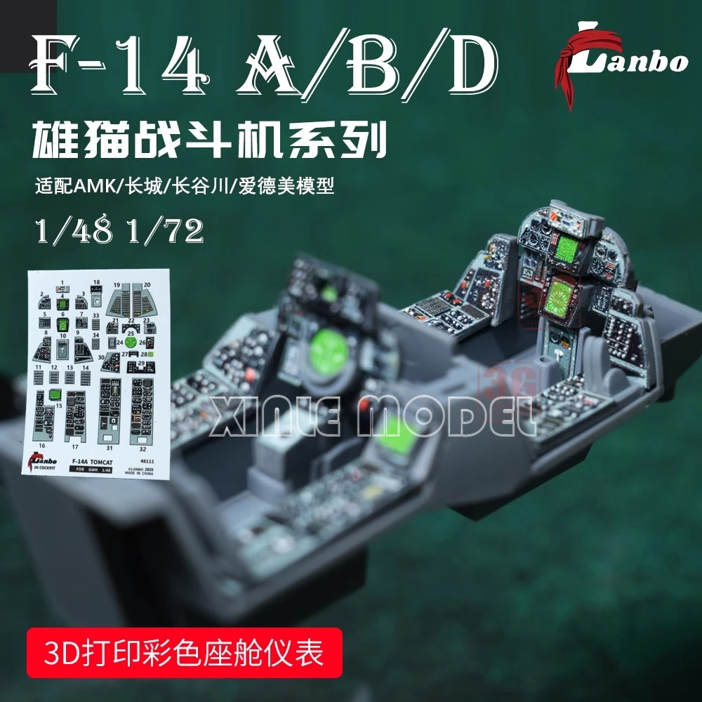 Model Kit Wall E - Lanbo 3D kleur cockpit instrument F-14A/B/D