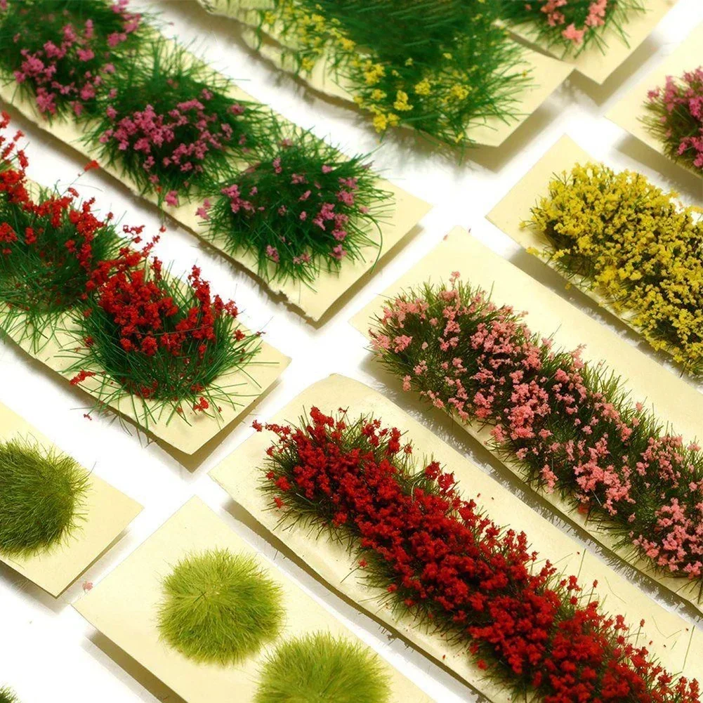 Model Kit Train - Simulatie Miniatuur Bloemen Grasplukjes Model Voor