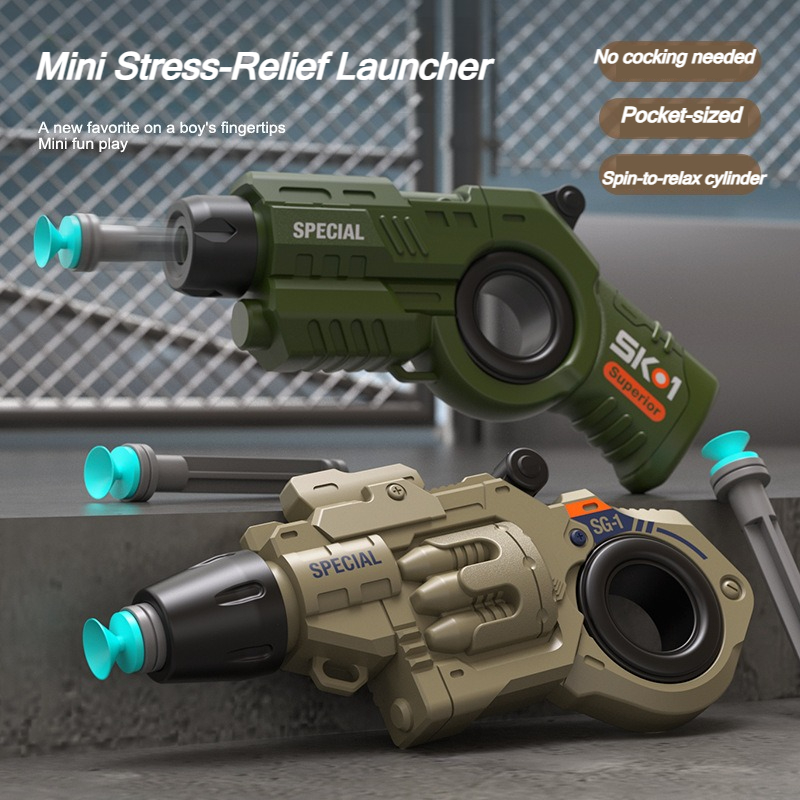 Model Kit Revolver - 2-pack EDC Fidget Launcher Revolver-vormig plastic
