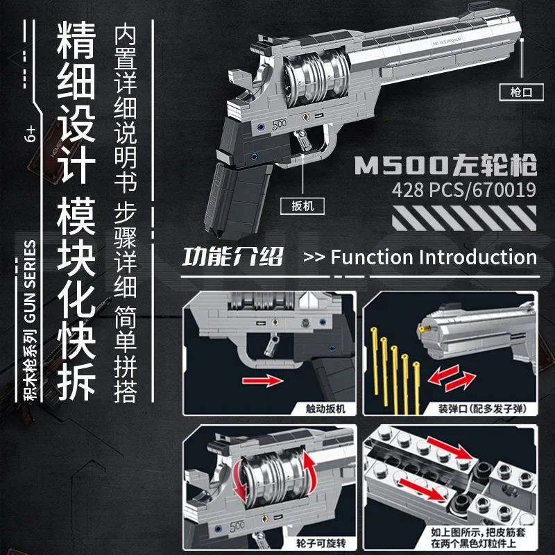 Revolver Pistool Kit Bakstenen - Model Kit Revolver recensie en prijs