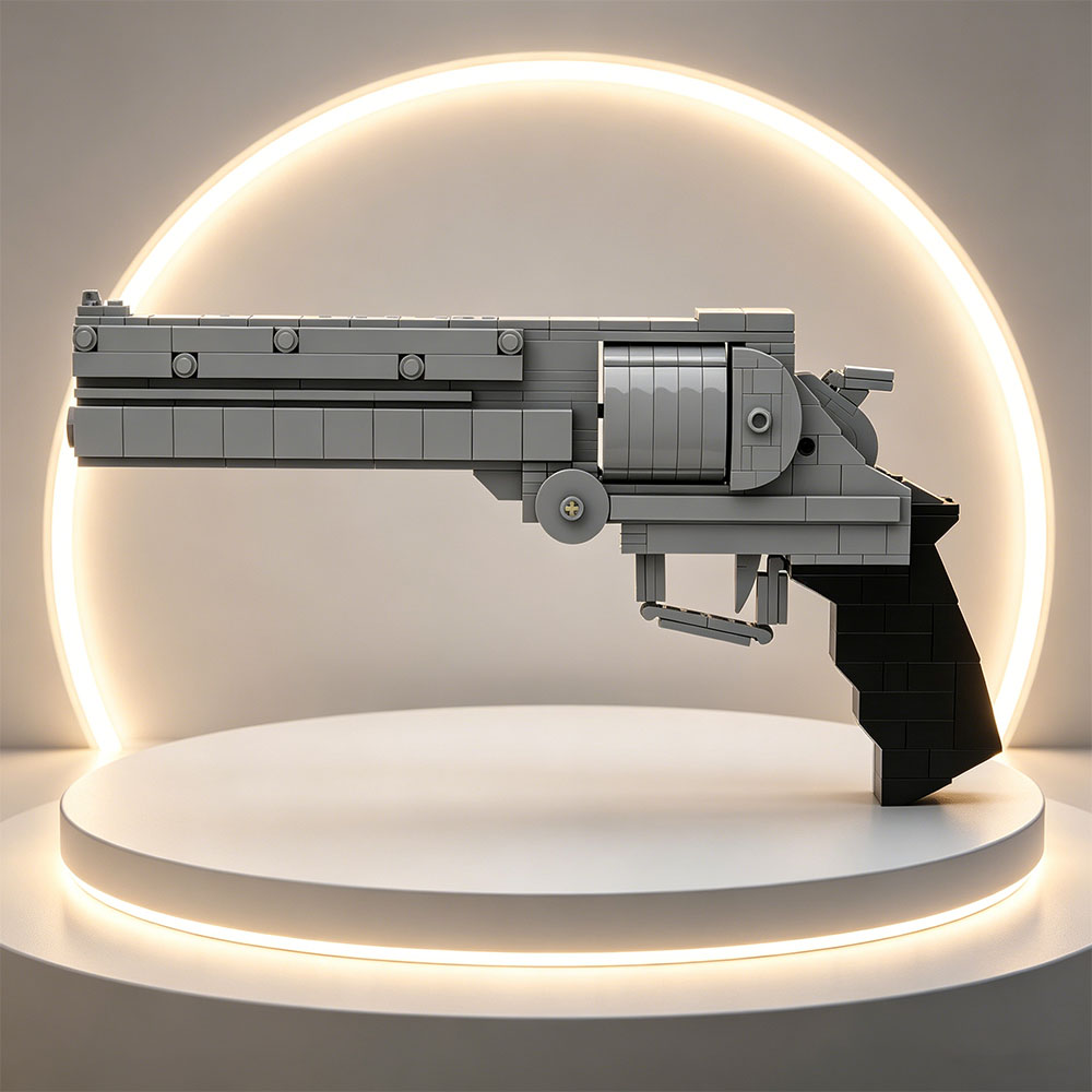 MOC Bouwstenen Klein Deeltjesp - Model Kit Revolver recensie en prijs