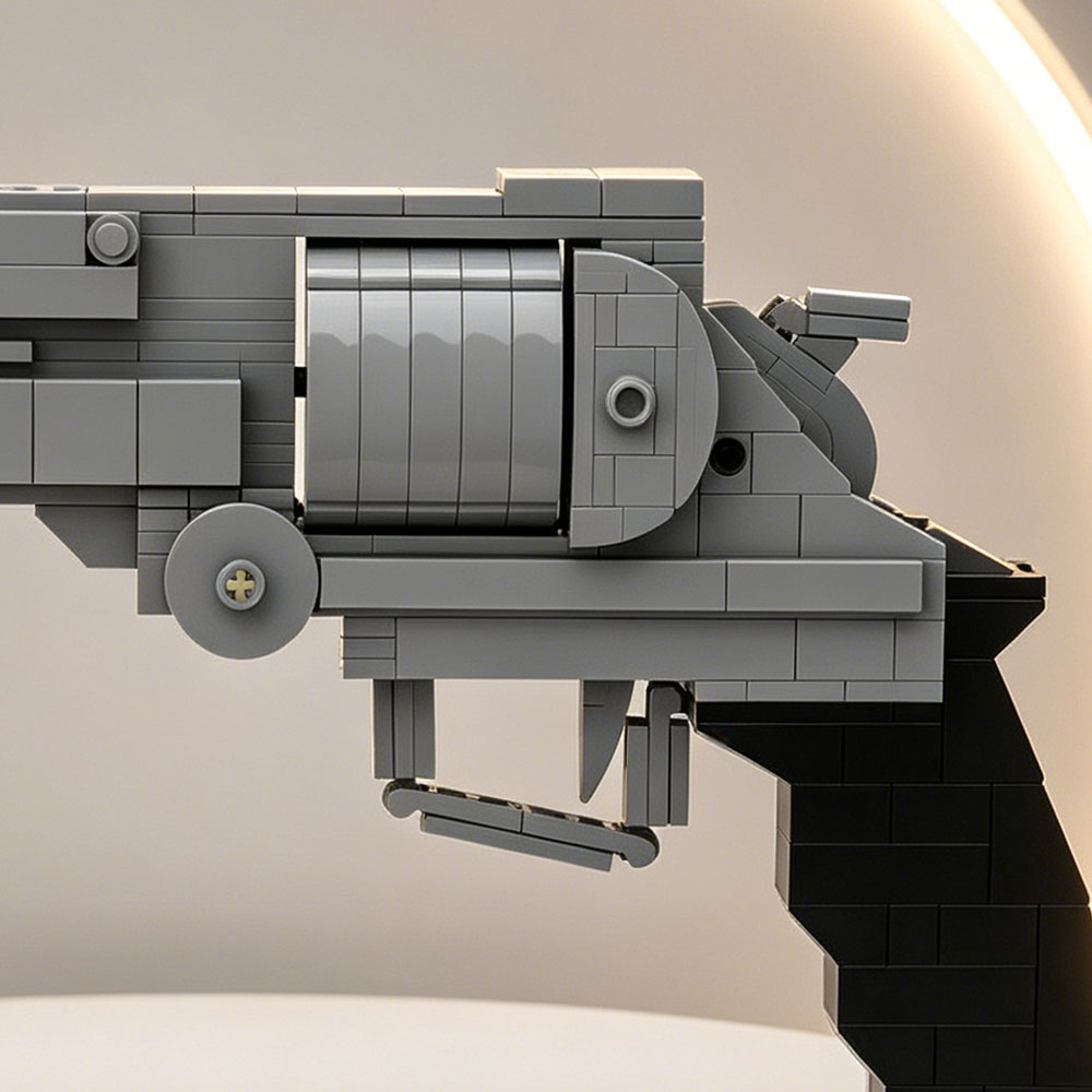 MOC Bouwstenen Klein Deeltjesp - Model Kit Revolver recensie en prijs