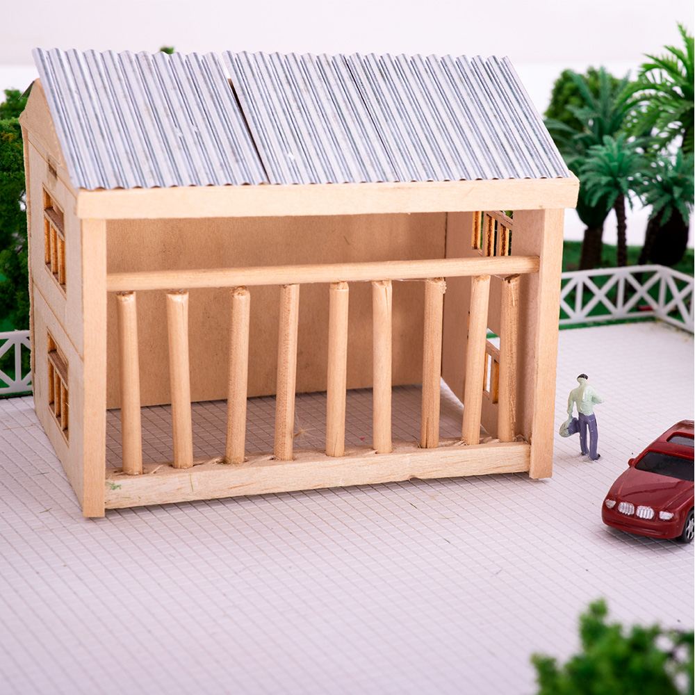 8PCS 1:35 Gegolfde Tegel Muur  - Model Kit Wall E recensie en prijs