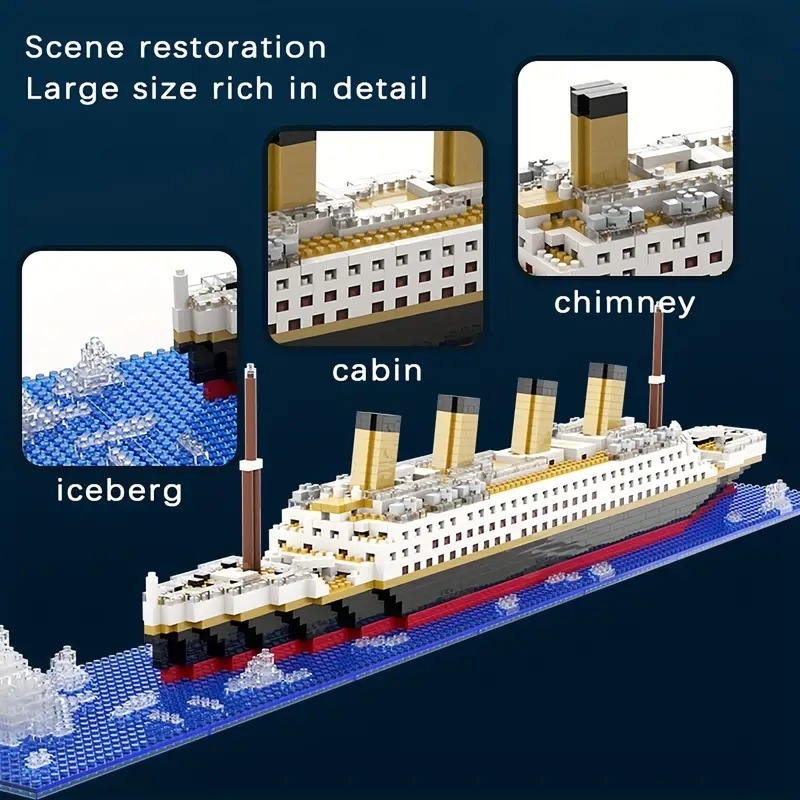 Titanic Micro Bouwstenen DIY G - Model Kit Titanic recensie en prijs
