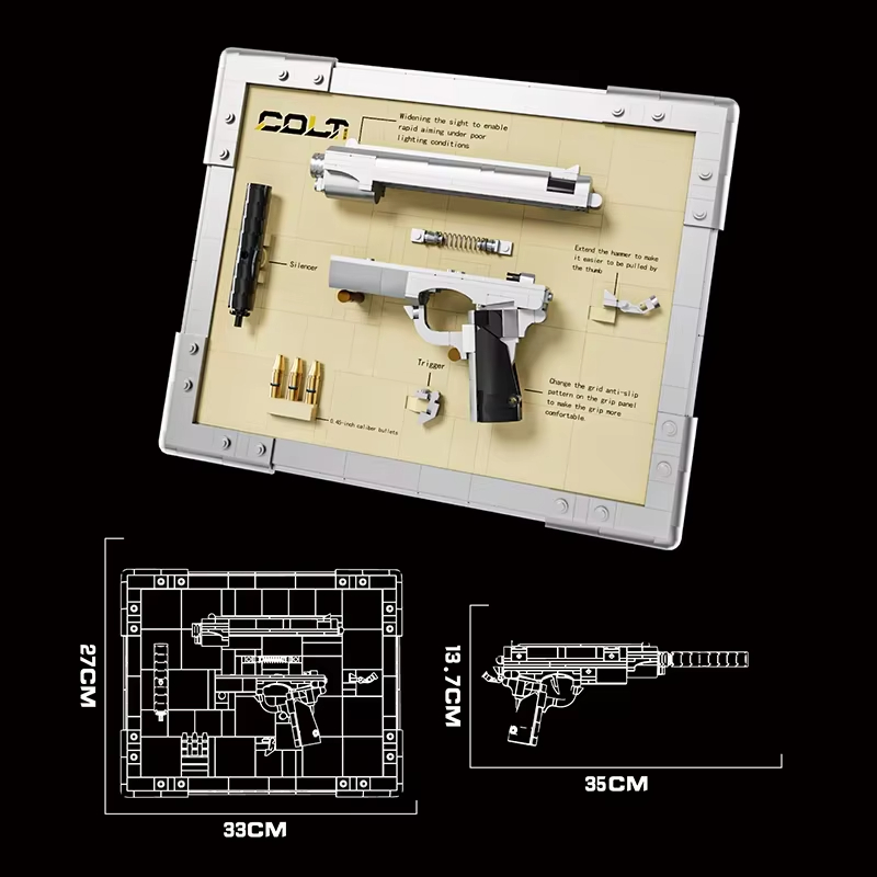 Mechanische revolvermodel bouw - Model Kit Revolver recensie en prijs
