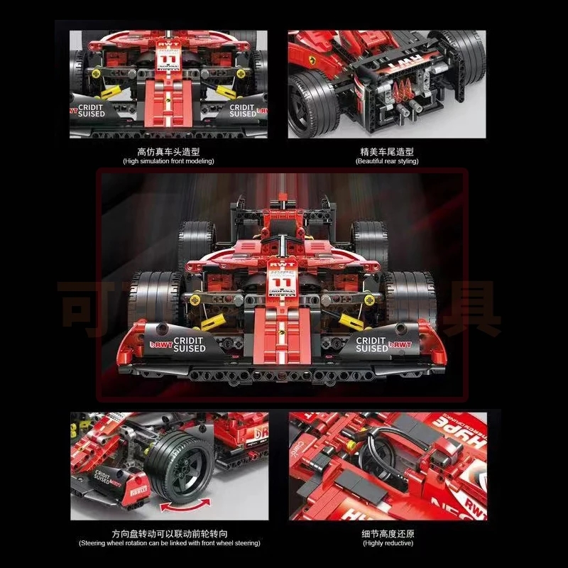 1280 Stuks High-Tech Formule A - Model Kit F16 recensie en prijs
