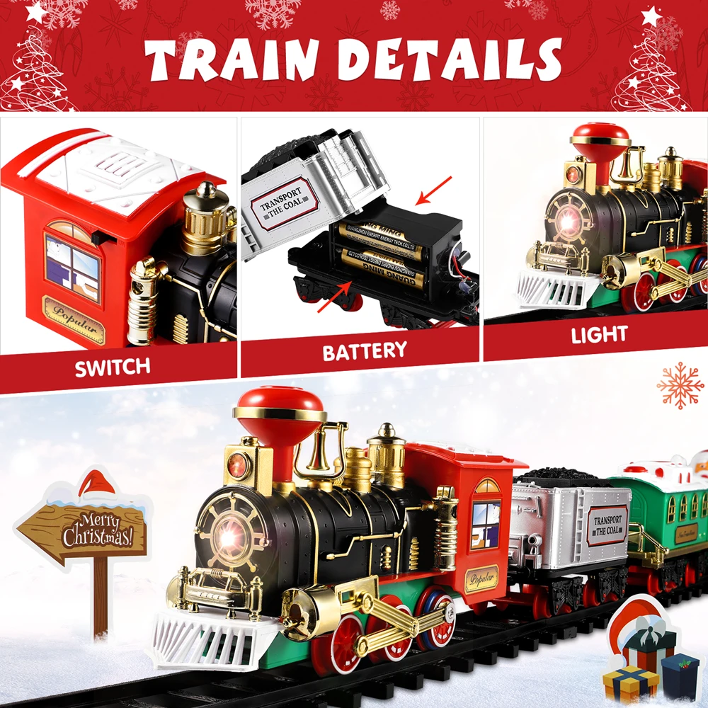 Kersttreinset Feestelijk mini- - Model Kit Train recensie en prijs