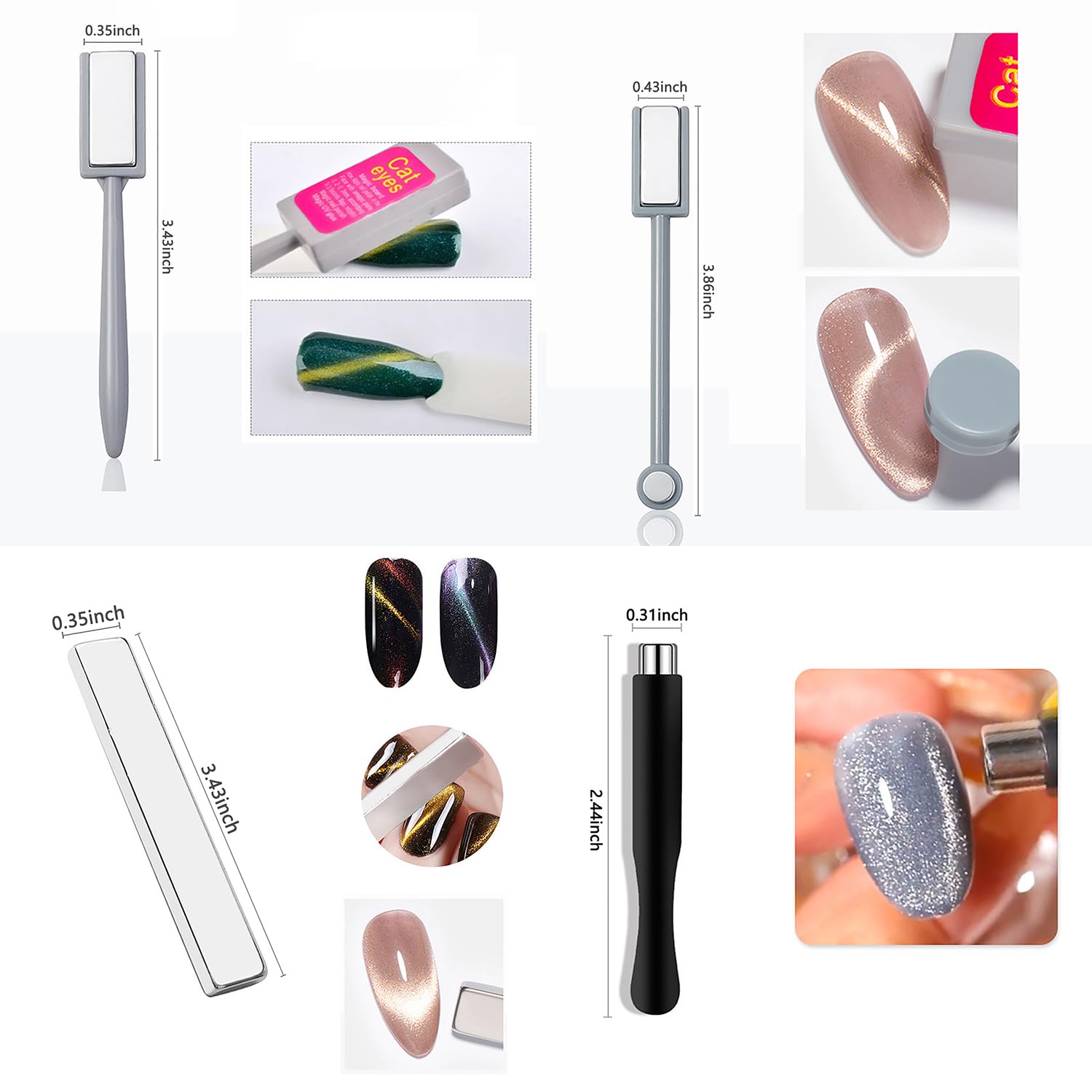 10 stuks Cat Eye magneetset na - Sanding Stick Set recensie en prijs