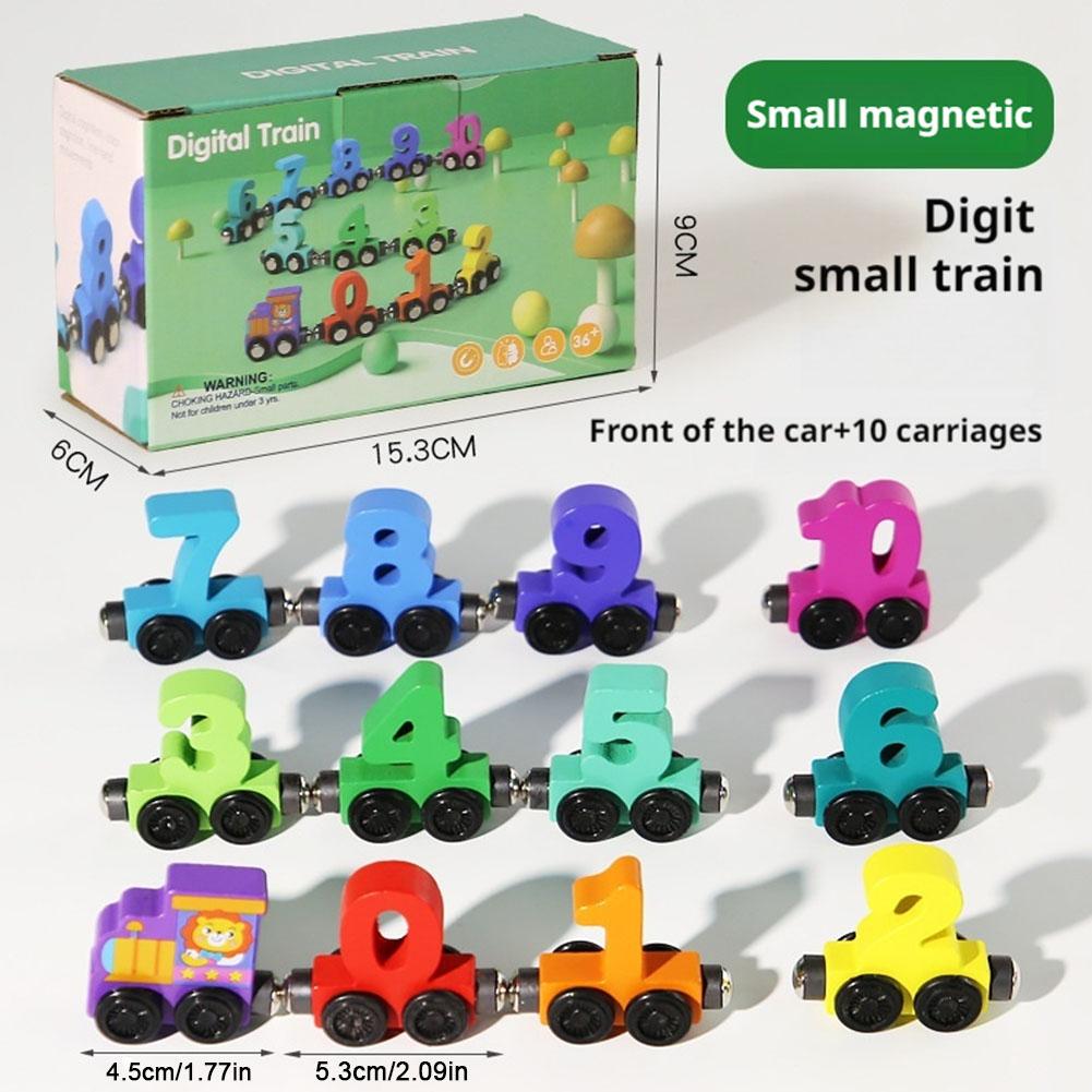 Houten magnetische nummertrein - Model Kit Train recensie en prijs