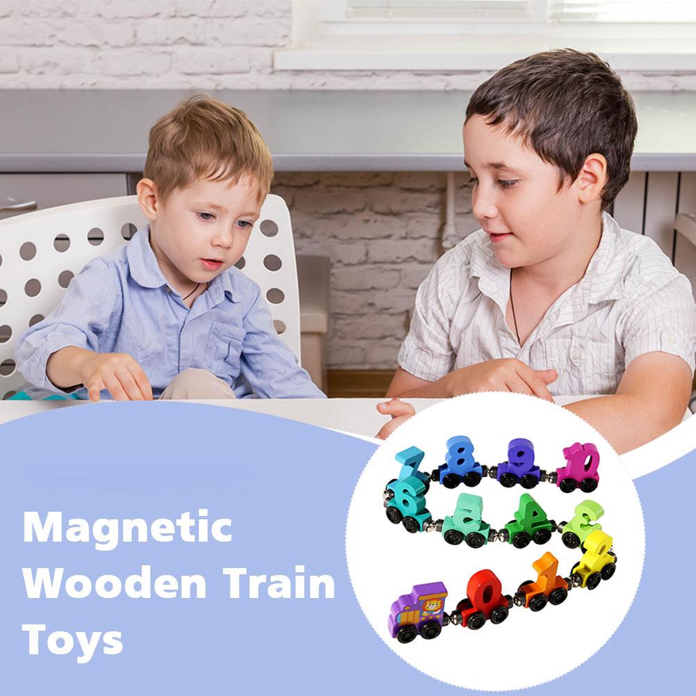 Houten magnetische nummertrein - Model Kit Train recensie en prijs