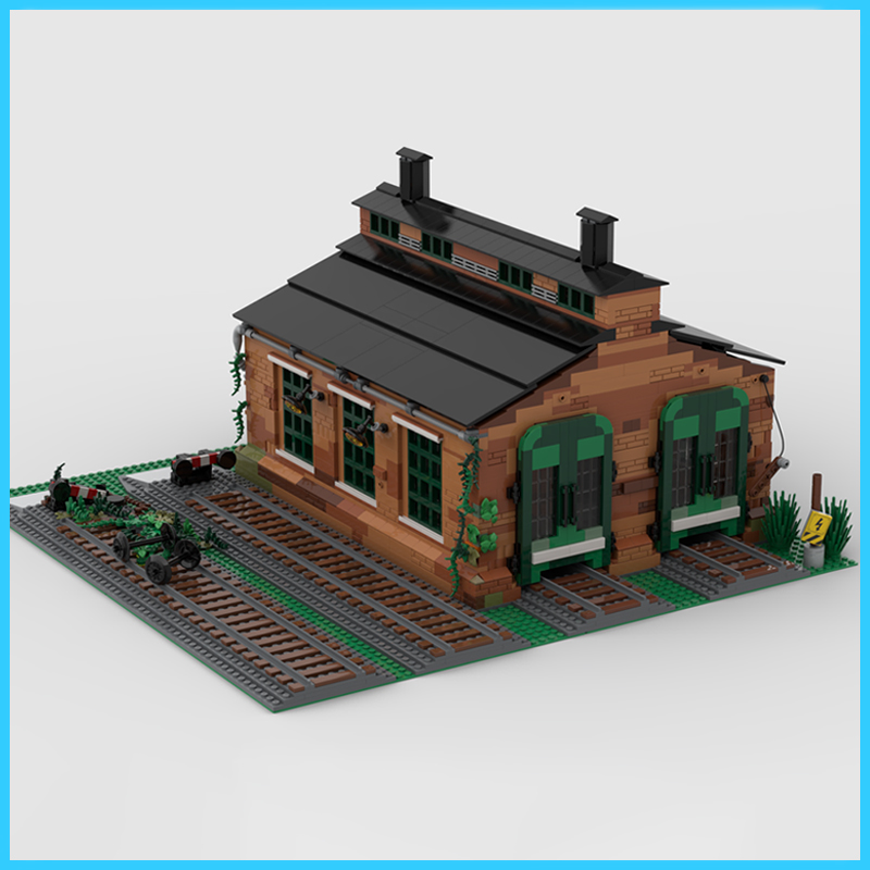 MOC Ongedragen Treinschuur Arc - Model Kit Train recensie en prijs