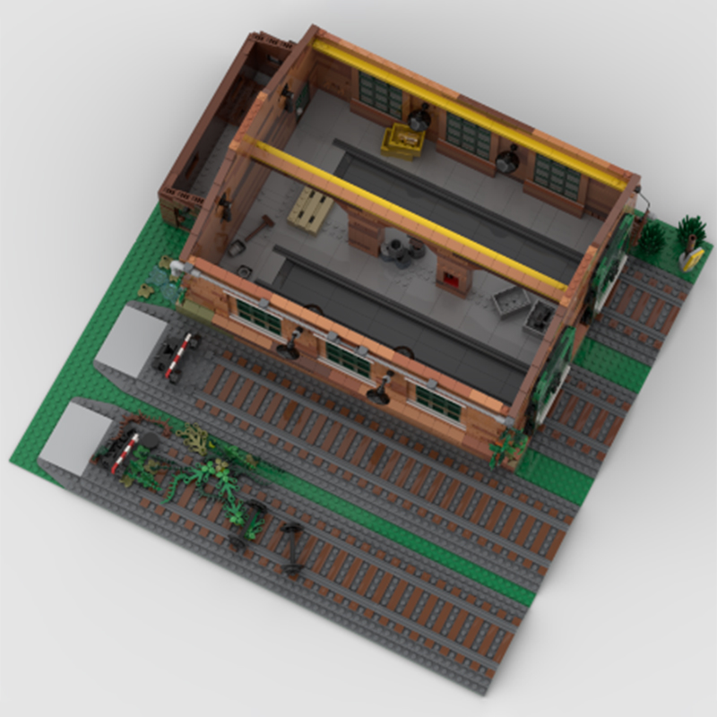 MOC Ongedragen Treinschuur Arc - Model Kit Train recensie en prijs