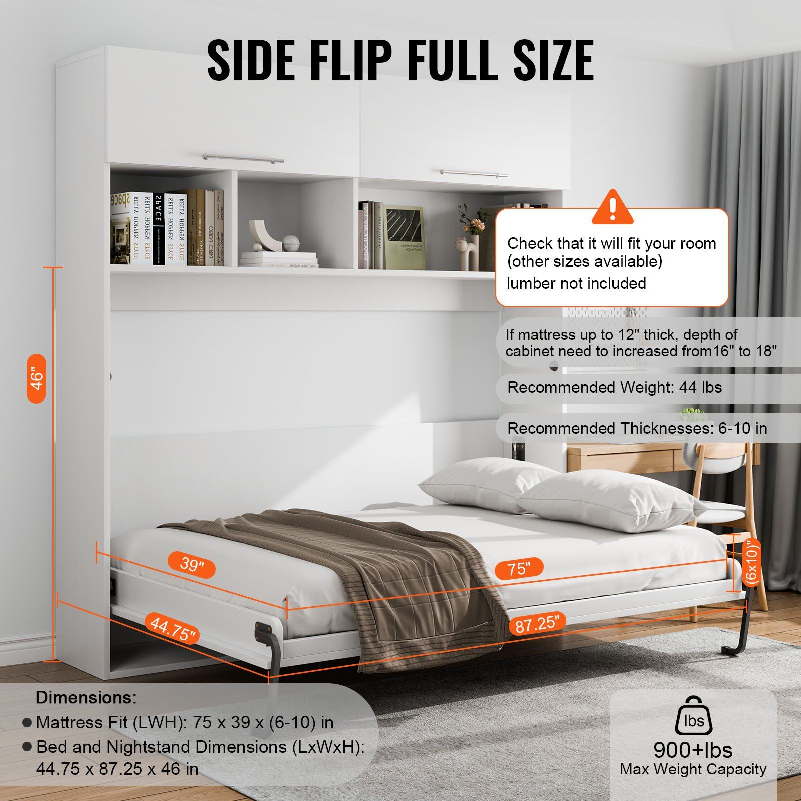 Twin Murphy Bed Kit Zijdelings - Model Kit Wall E recensie en prijs